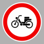 Segédmotoros kerékpárral behajtani tilos