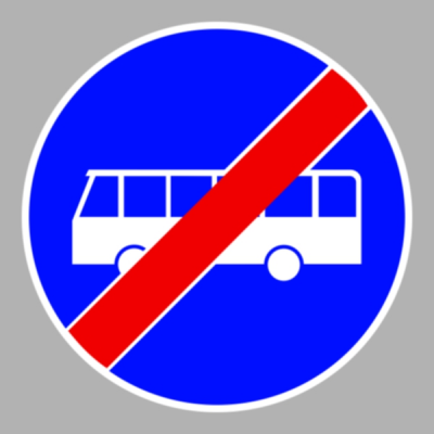 Autóbusz-forgalmi sáv vége
