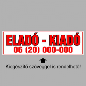 Eladó - Kiadó!