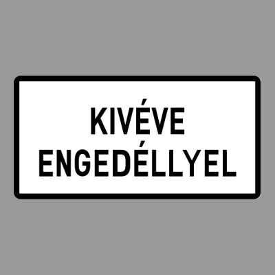 Kivéve Engedéllyel
