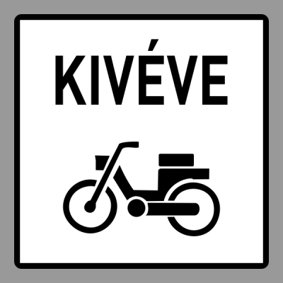 Kivéve Segédmotoros Kerékpár