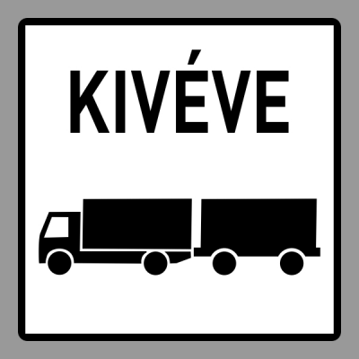 Kivéve Pótkocsis Tehergépkocsi