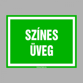 Színes üveg