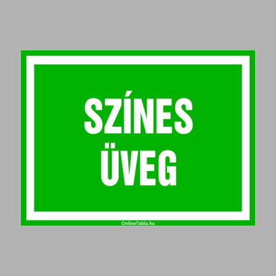 Színes üveg