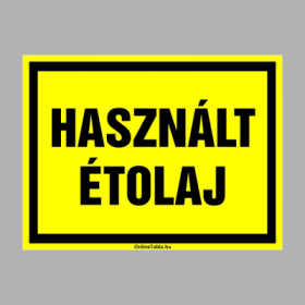 Használt étolaj
