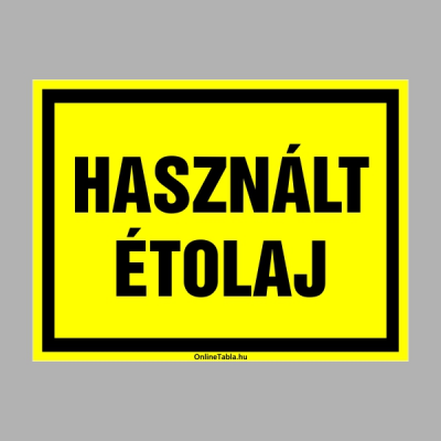 Használt étolaj
