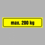 Terhelhetőség max. (Igény szerinti súllyal)