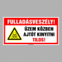 Fulladásveszély! Üzem közben ajtót kinyitni TILOS!