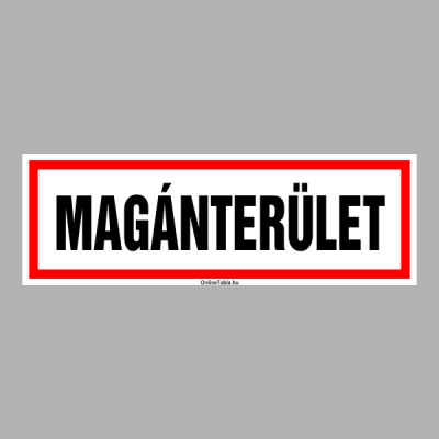 Magánterület