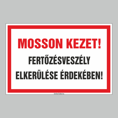 MOSSON KEZET! FERTÕZÉSVESZÉLY ELKERÜLÉSE ÉRDEKÉBEN!