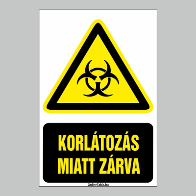 KORLÁTOZÁS MIATT ZÁRVA!