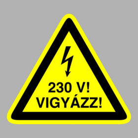 Vigyázz! 230V!