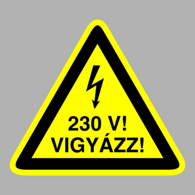 Vigyázz! 230V!