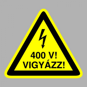 Vigyázz! 400V!