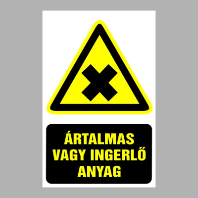Ártalmas vagy ingerlő anyag