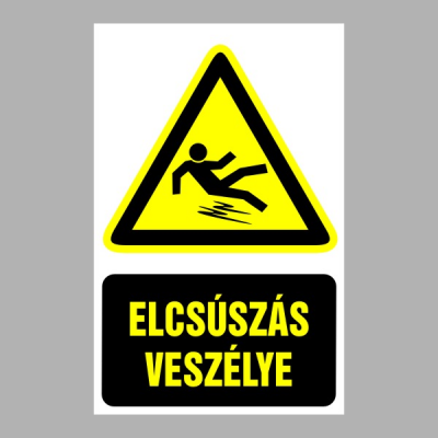 Elcsúszás veszélye