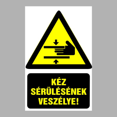 Kéz sérülésének veszélye