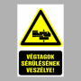 Végtagok sérülésének veszélye
