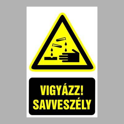 Vigyázz! Savveszély