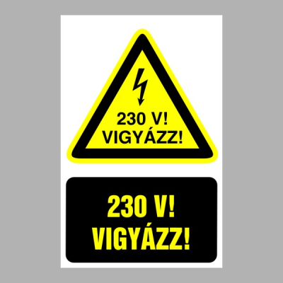 Vigyázz! 230V!
