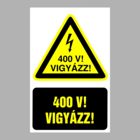 Vigyázz! 400V!