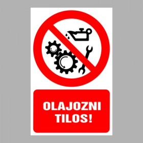 Olajozni tilos!