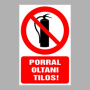 Porral oltani tilos!