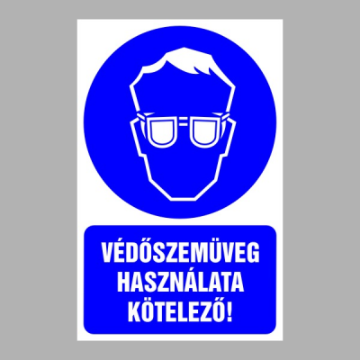 Védőszemüveg használata kötelező!