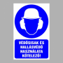 Védősisak és hallásvédő használata kötelező!
