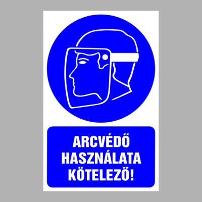 Arcvédő használata kötelező!