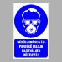 Védőszemüveg és porvédő maszk használata kötelező!