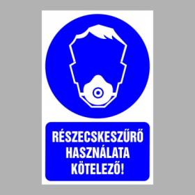 Részecskeszűrő használata kötelező!