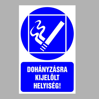 Dohányzásra kijelölt helyiség!