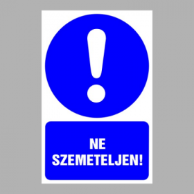 Ne szemeteljen!