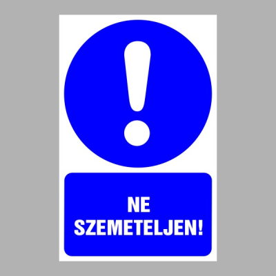Ne szemeteljen!