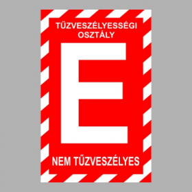 "E" Tűzveszélyességi osztály