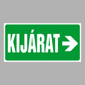 Kijárat jobbra