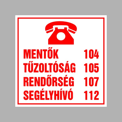 Mentők, Tűzoltók, Rendőrség