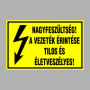 NAGYFESZÜLTSÉG! A VEZETÉK ÉRINTÉSE TILOS ÉS ÉLETVESZÉLYES!
