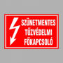 SZÜNETMENTES TÛZVÉDELMI FÕKAPCSOLÓ