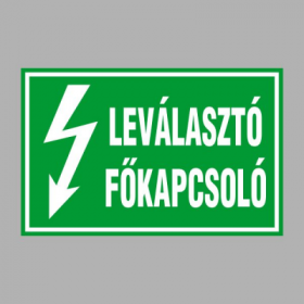 LEVÁLASZTÓ FŐKAPCSOLÓ