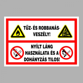 Tűz- és robbanásveszély!