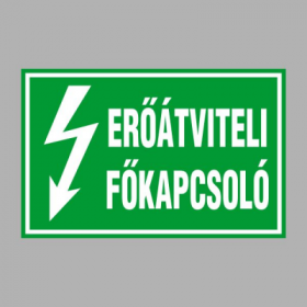 ERŐÁTVITELI FŐKAPCSOLÓ