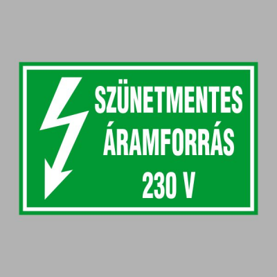 SZÜNETMENTES ÁRAMFORRÁS 230 V