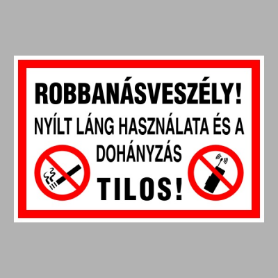 Robbanásveszély!