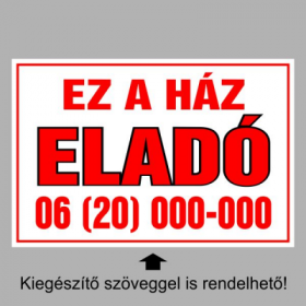 Ez a ház eladó!
