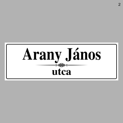 Utcanévtábla 1715