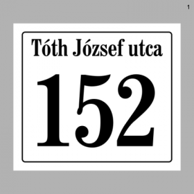 Házszámtábla 1718