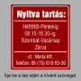 Nyitva tartás