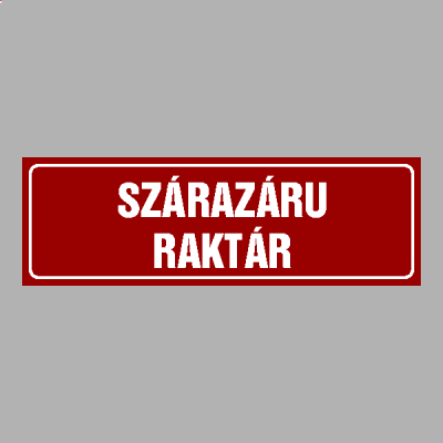 SZÁRAZÁRU RAKTÁR